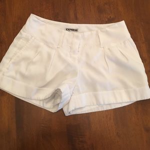 Express white dressy shorts