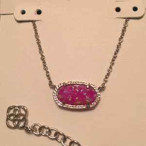 SOLD Kendra Scott Fuchsia Kyocera Opal Silver
