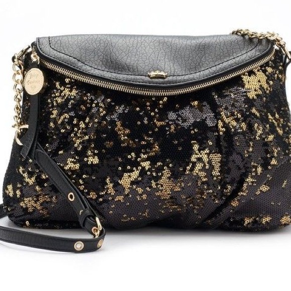 Black & gold sequin Juicy Couture purse