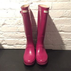 Hunter Original Tall Gloss Rainboots - Size 9/40