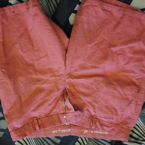 Pink Boyfriend Roll-Up Gap Shorts
