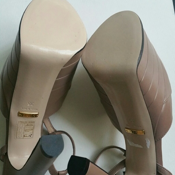 GUCCI Leather Platform Pumps *RARE* - Picture 4 of 4