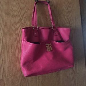 4 for 25 Bright Pink leather Tote
