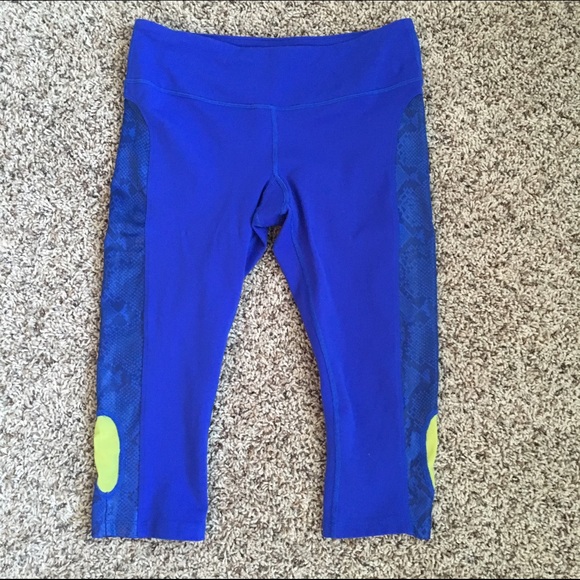 :59 Crops Royal Blue w/ Snake Skin Detail