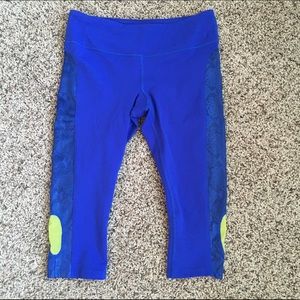 :59 Crops Royal Blue w/ Snake Skin Detail