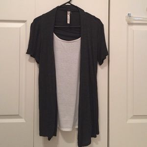 Short sleeve all in one top