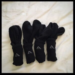 4 Pairs of Black Adidas Socks