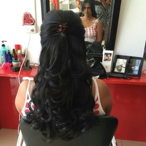 1pc synthetic wavy hair extension clip