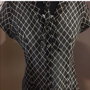 Brown sheer top from express