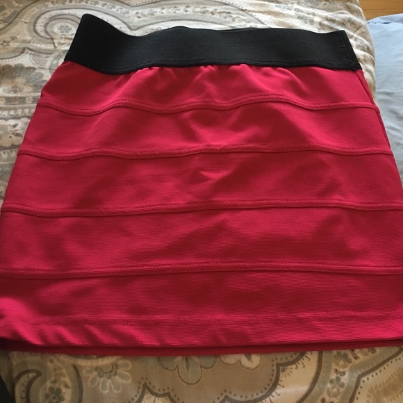 Hot pink skirt