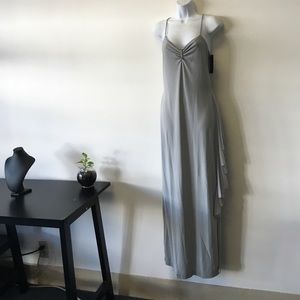 Long silver dress