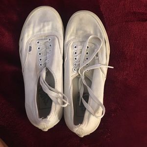 White Vans men's size 6.5 Women's 8