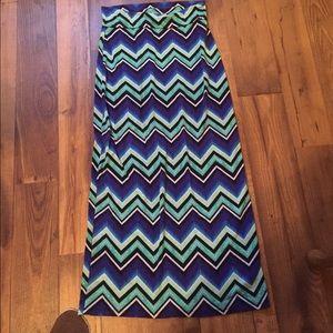 💙💚CHEVRON MAXI SKIRT💙💚