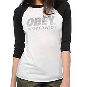 Obey Worldwide Baseball Tee