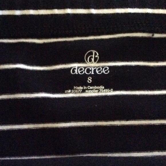 SOLD Decree black and white pencil skirt - Picture 2 of 4