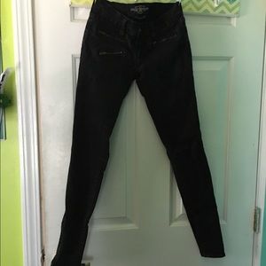 Black Lucky Brand Zipper Charlie Jeans