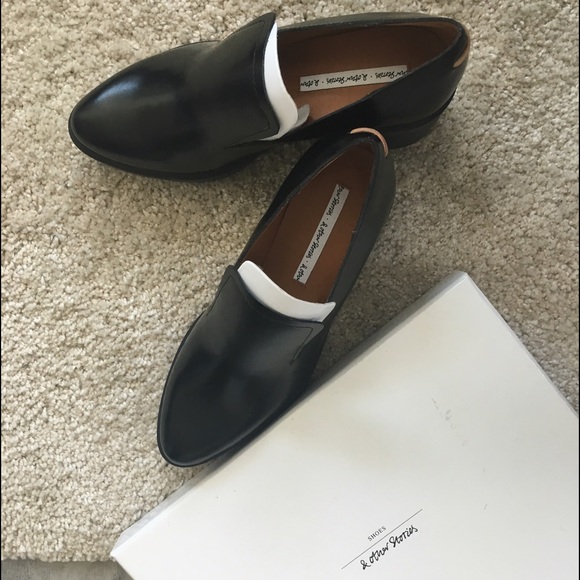 New &Other Stories Rubber Sole Leather Loafers 7