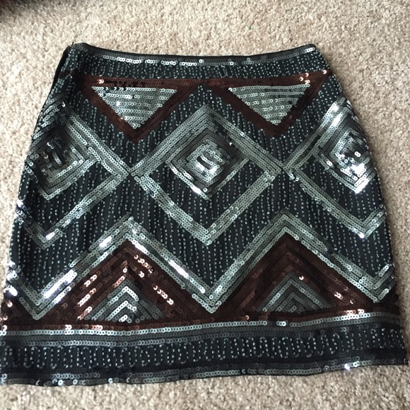 Sequin mini skirt