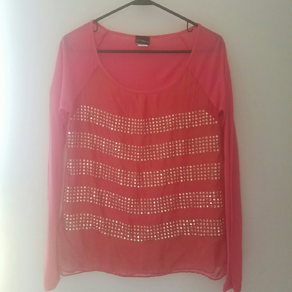 Chiffon shear long-sleeved top from Buckle