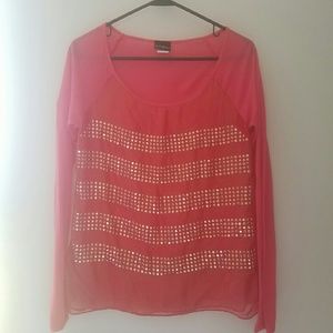 Chiffon shear long-sleeved top from Buckle