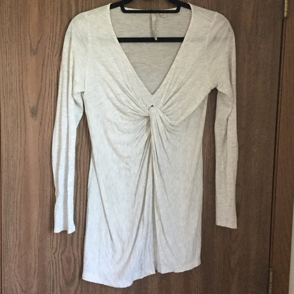 Heathered Casual Tunic Top