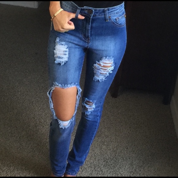 {Last One}-Cut up Skinnies- - Picture 4 of 4