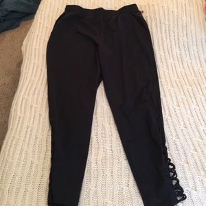 Fabletics jogger pants with detail on side