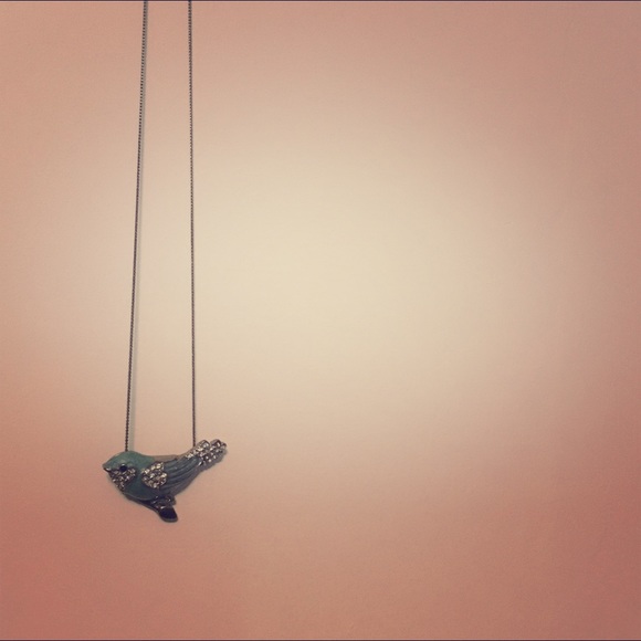 Little blue bird necklace. 🕊