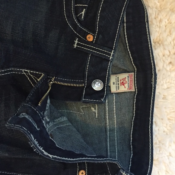 True Religion Dark Wash Straight Legs - Picture 2 of 3