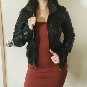 Faux Leather Jacket