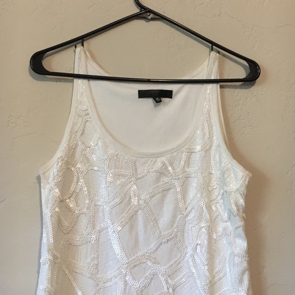 White dress with white sequin. Mini. New. - Picture 2 of 4