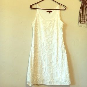 White dress with white sequin. Mini. New.