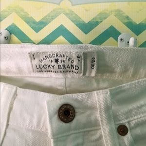 White lucky Brand jean Capris