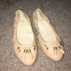 Ivanka trump nude tassel ballet flats