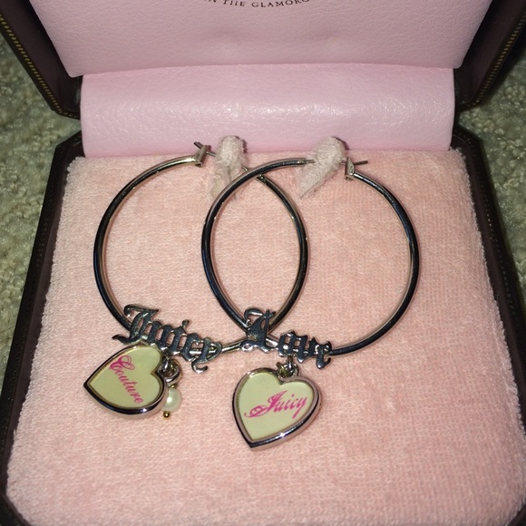 Juicy Couture hoop earrings