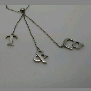 T & Co letter Necklace