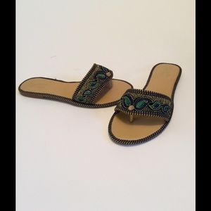 Brocaded sandal.