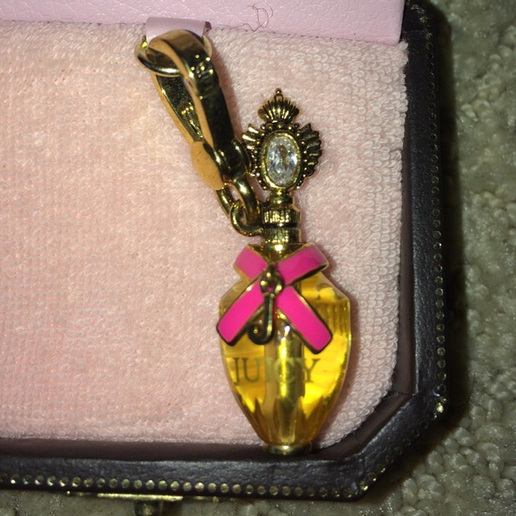 gold Juicy Couture perfume bottle charm