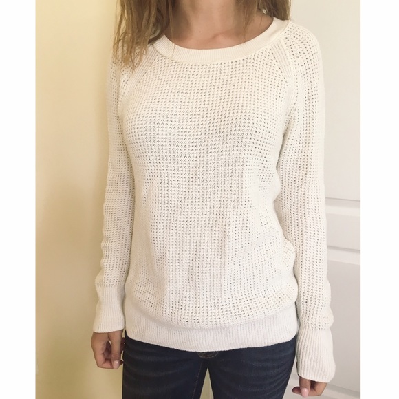 American Eagle Waffle Knit Sweater