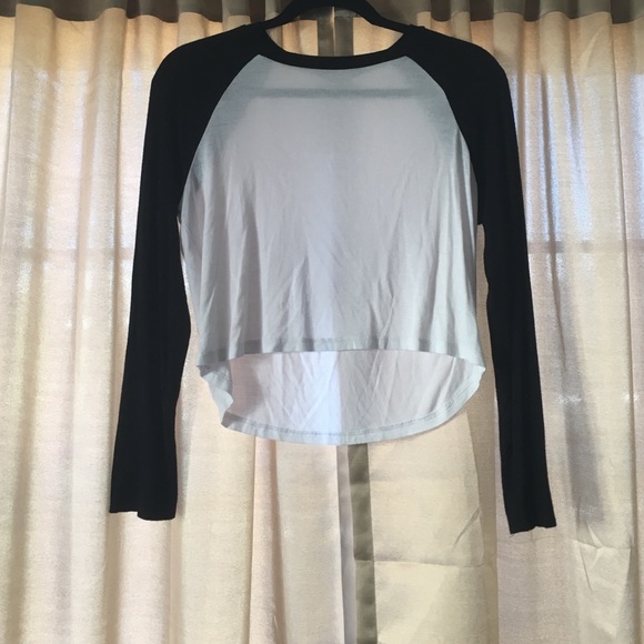Cropped baseball long sleeve