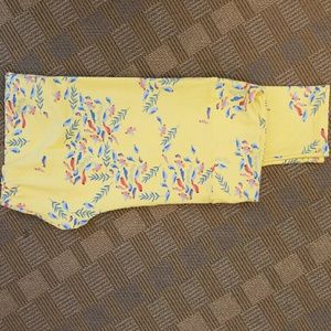 Lularoe Tc leggings - yellow birds unicorn!
