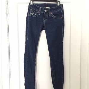True Religion skinny dark jeans