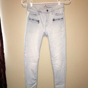 Hollister Jeggings. Light wash. High waisted.