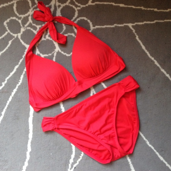 Sexy Red Tie Bikini!