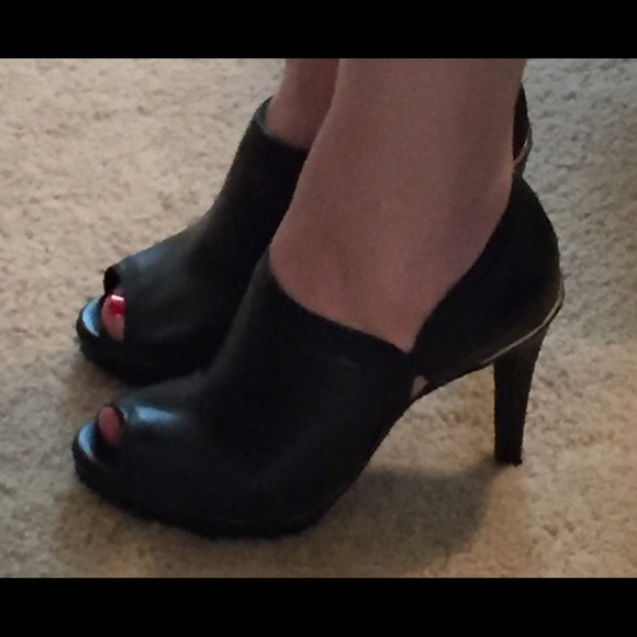 Alfani Peep Toe Leather Boot
