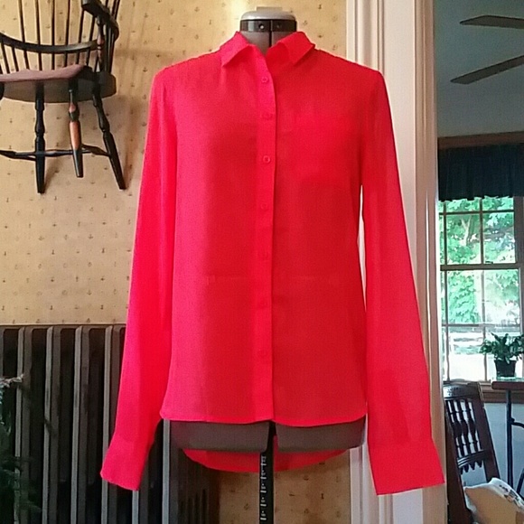 Very vibrant pink blouse
