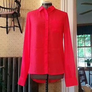 Very vibrant pink blouse