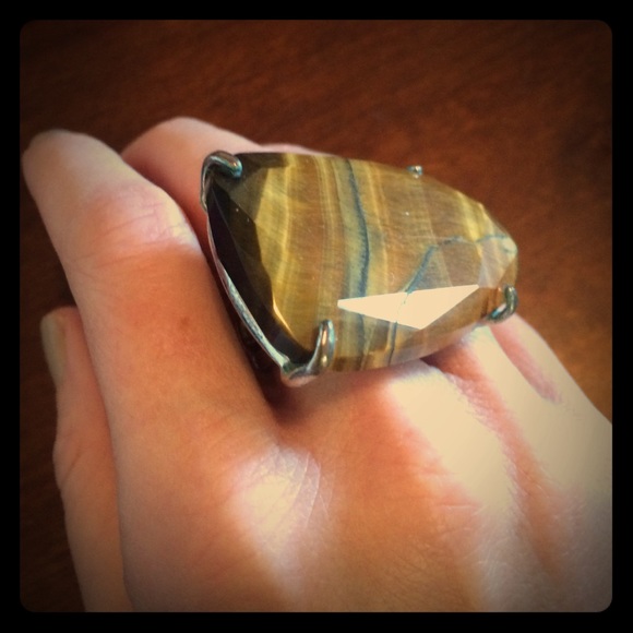 Kendra Scott tiger's eye statement ring