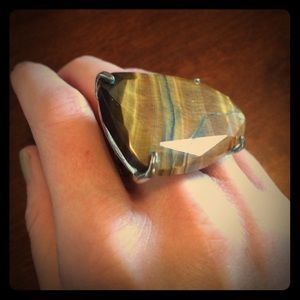 Kendra Scott tiger's eye statement ring