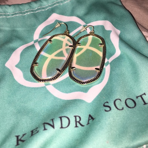 Kendra Scott Danielle Clear Iridescent Earrings
